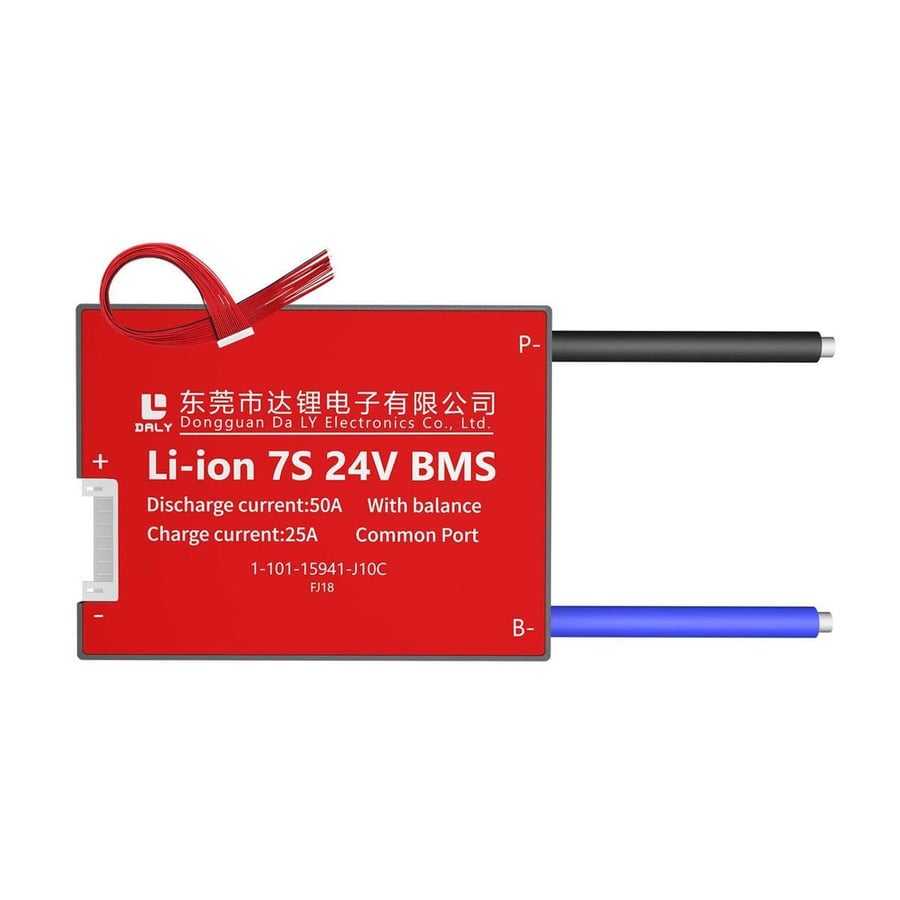 Daly BMS 7S 50A 24V Li-ion Kontrol Devresi