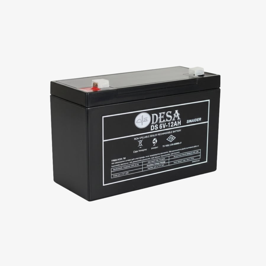 DESA DS6-12 6V 12Ah Bakımsız Kuru Akü
