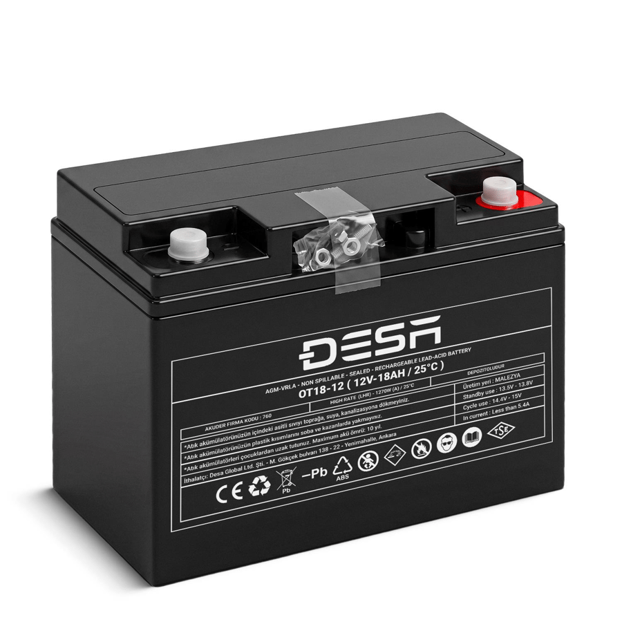 DESA OT18-12 12V 8AH Bakımsız Kuru Akü