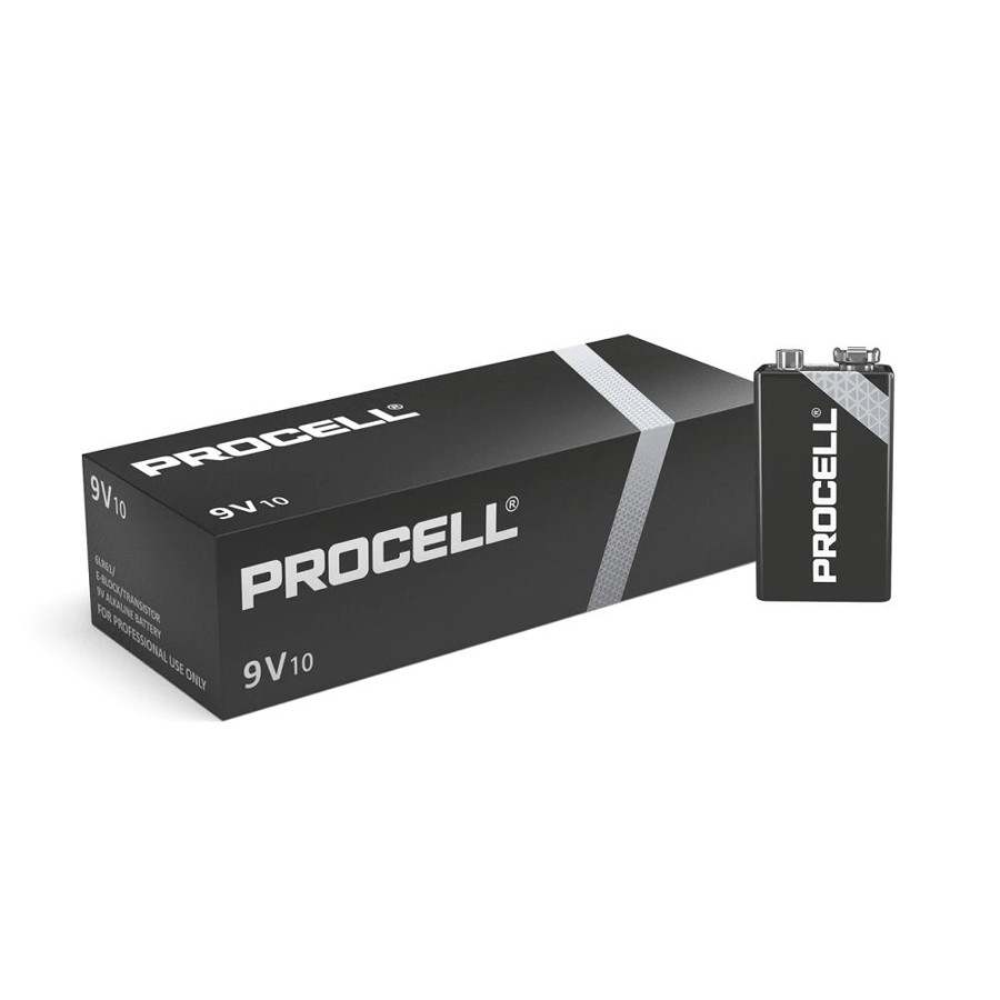 Duracell 9V Alkalin 10'lu Paket Pil - Procell