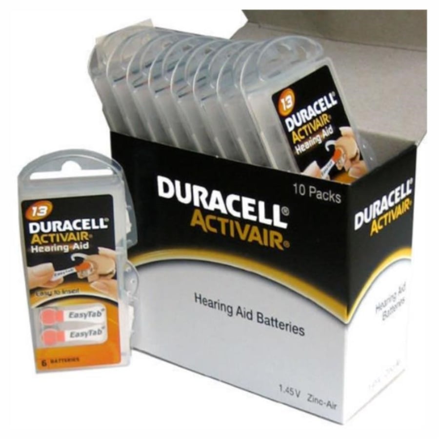 Duracell Activair 13 İşitme Cihazı 6'lı Paket Pil