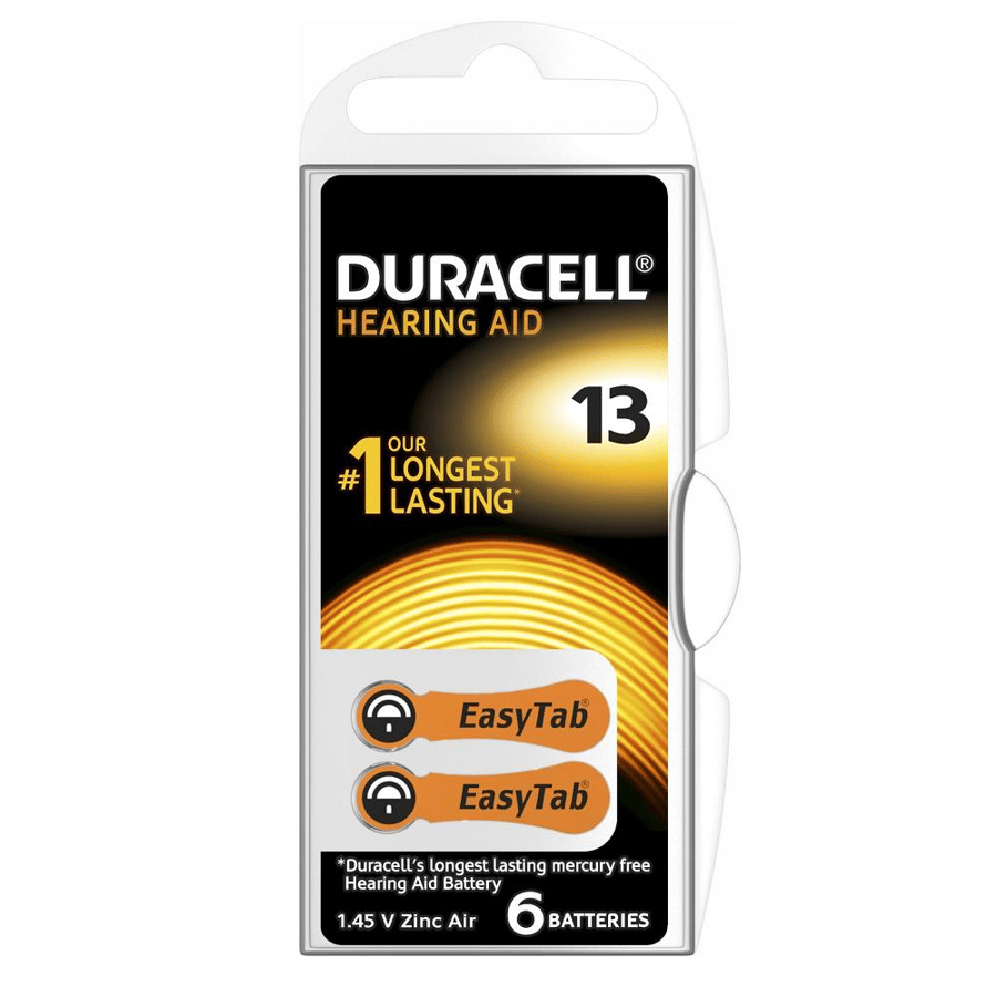 Duracell Activair 13 İşitme Cihazı 6'lı Paket Pil