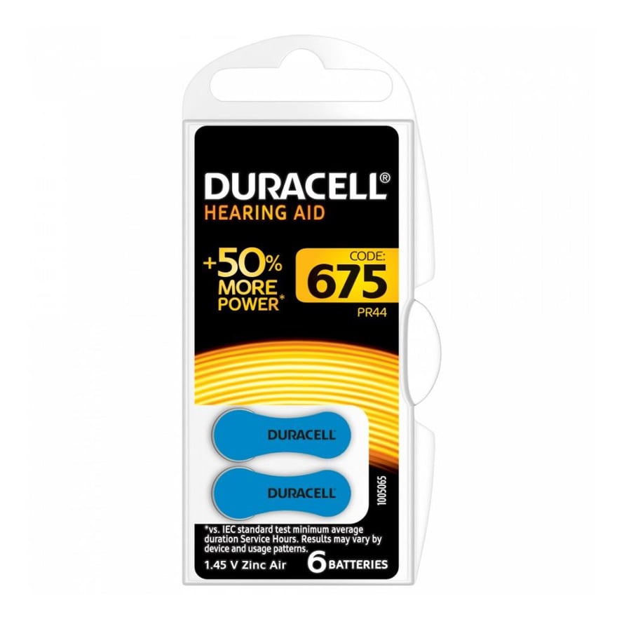Duracell Activair 675 Numara İşitme Cihazı Pili 6'lı Paket