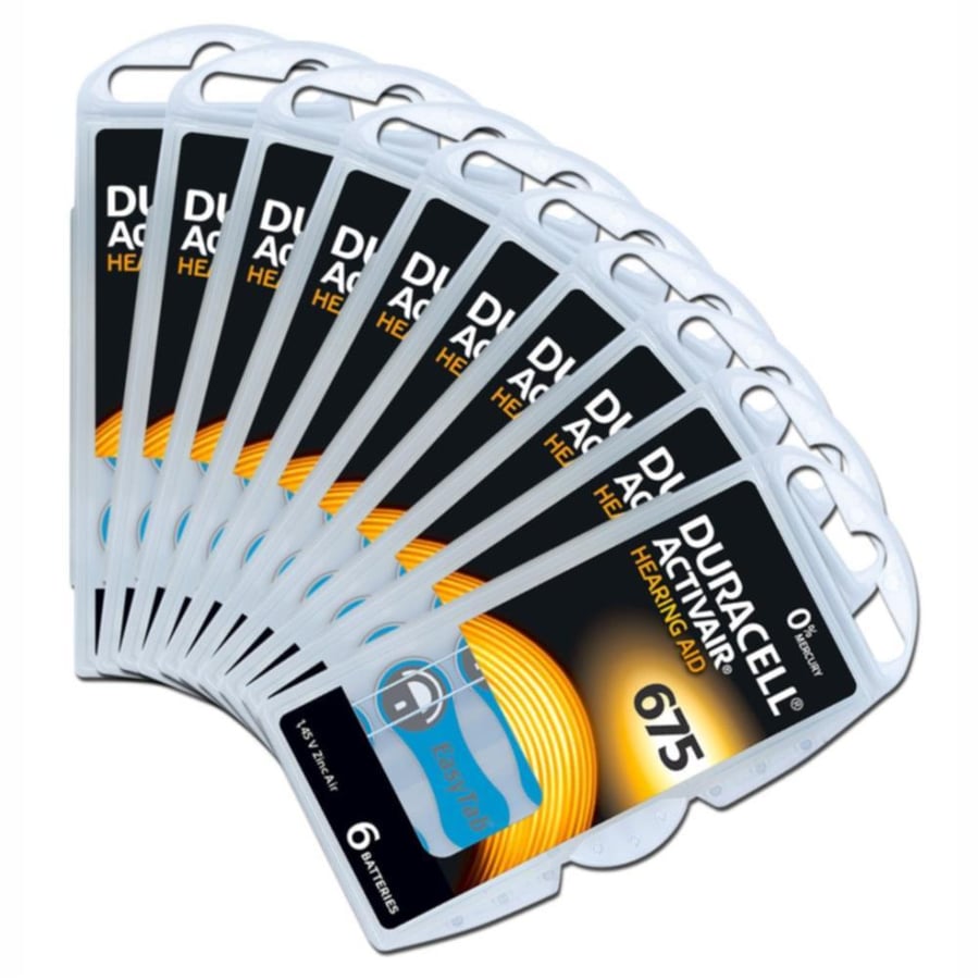 Duracell Activair 675 Numara İşitme Cihazı Pili 10'lu Kart