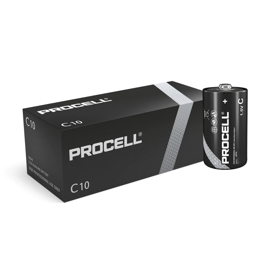 Duracell C - Orta Boy 1.5V Alkalin 10'lu Paket Pil - Procell