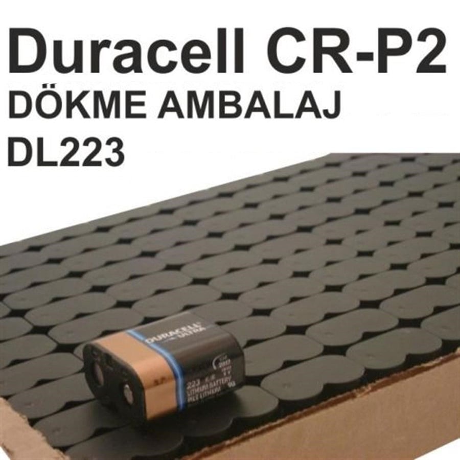 Duracell CR-P2 6V Lityum Tekli Paket Pil - Dökme