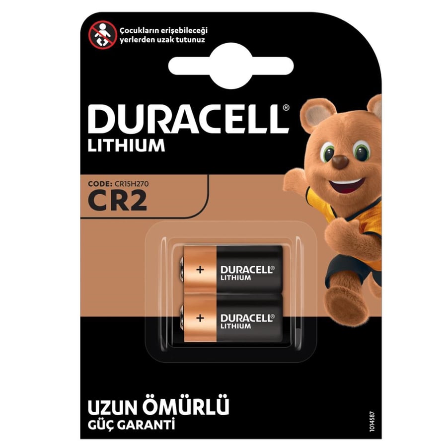 Duracell CR2 3V Lithium 2'li Paket Pil