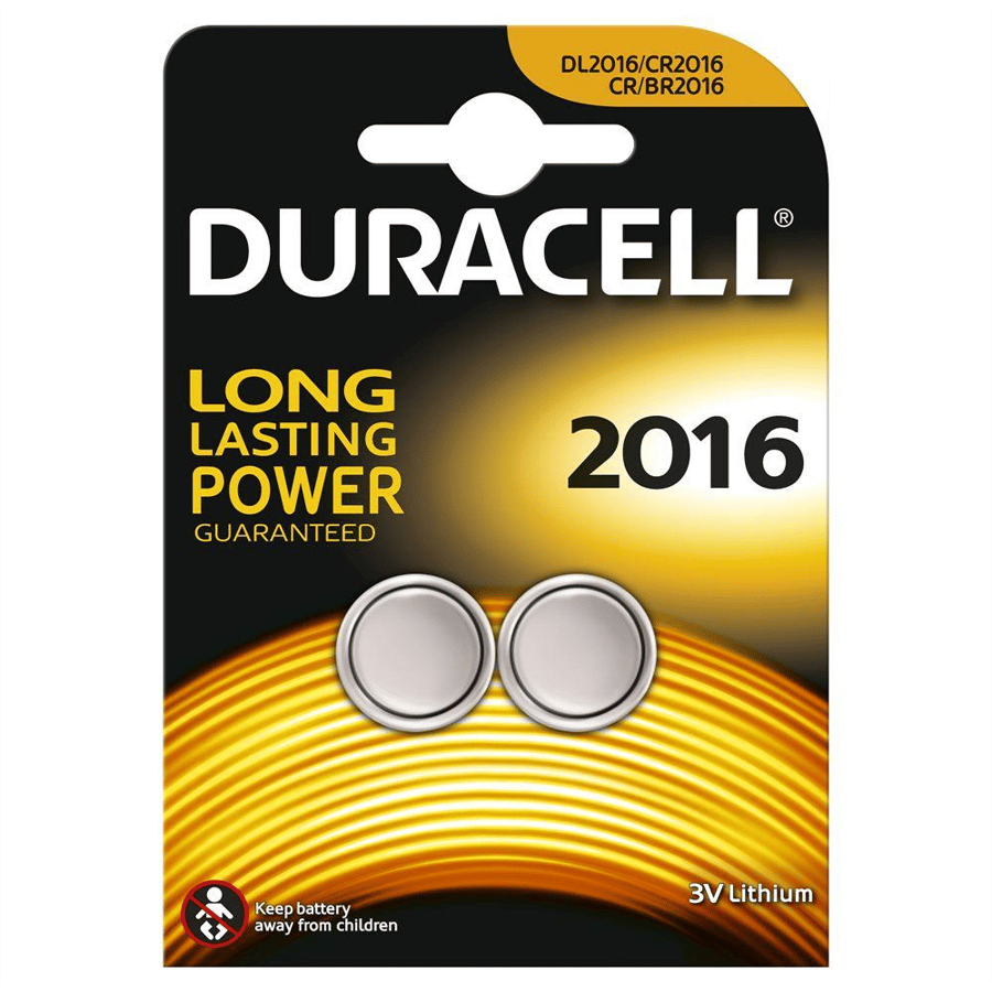 Duracell CR2016 3V Lithium 2'li Paket Pil