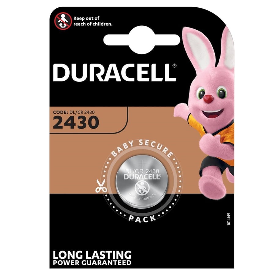 Duracell CR2430 3V Lithium Tekli Paket Pil