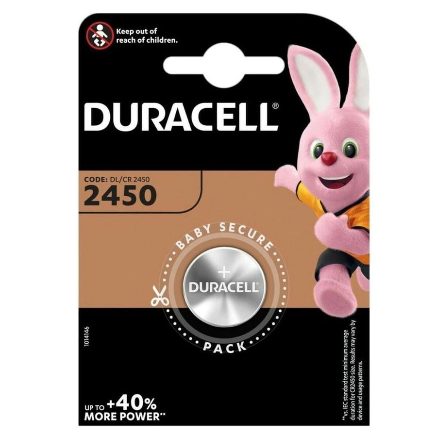 Duracell CR2450 3V Lithium Tekli Paket Pil