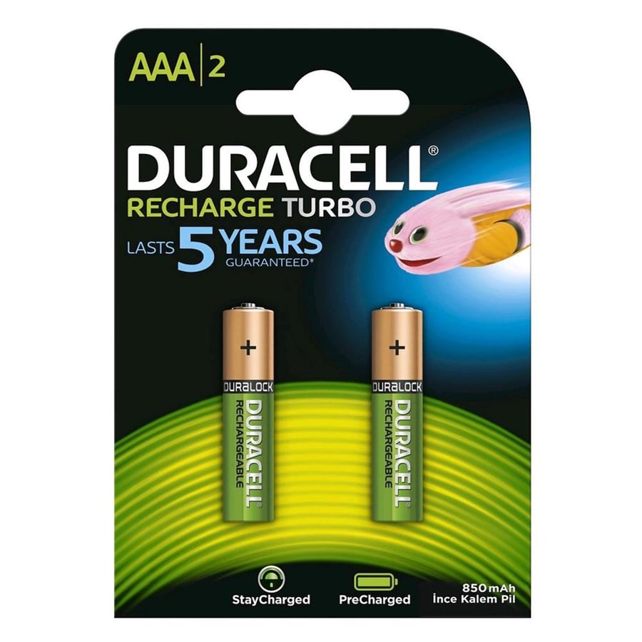 Duracell HR03 850mAh Şarj Edilebilir AAA İnce Kalem Pil 2'li Paket