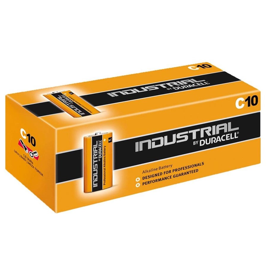Duracell Industrial LR14 Orta Boy Alkalin Pil 10'lu Paket