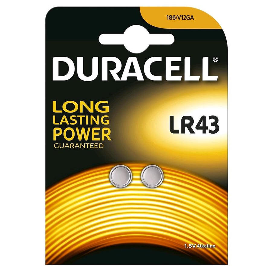 Duracell LR43 1.5V Alkalin 2'li Paket Pil
