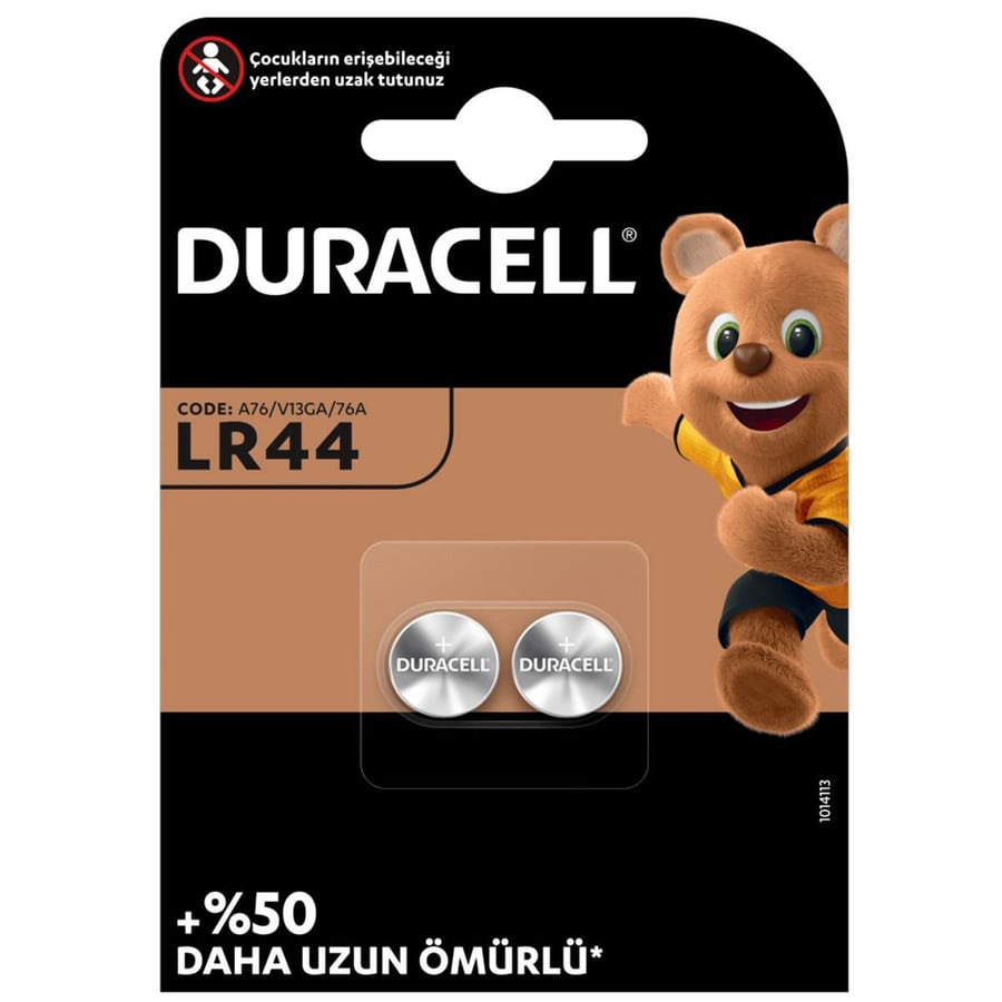 Duracell LR44 1.5V Alkalin 2'li Paket Pil