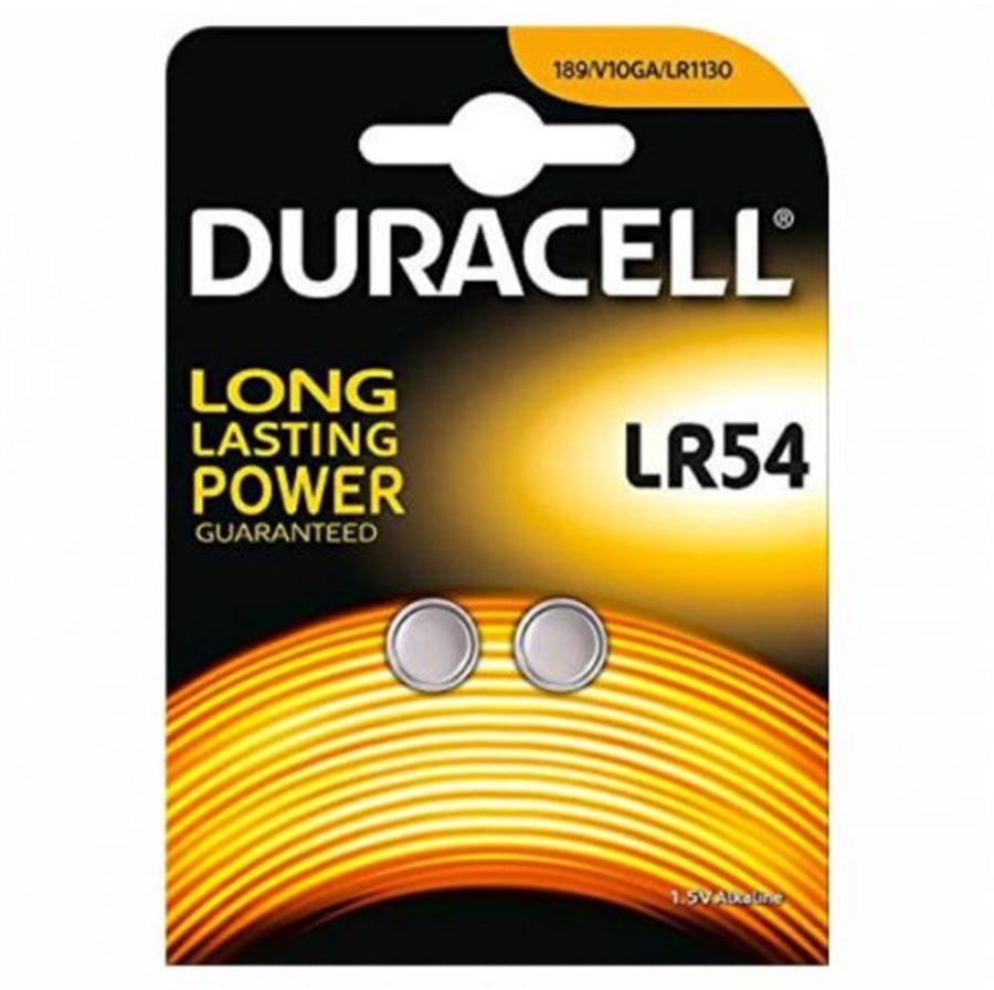 Duracell LR54 1.5V Alkalin Buton Pil 2'li Paket
