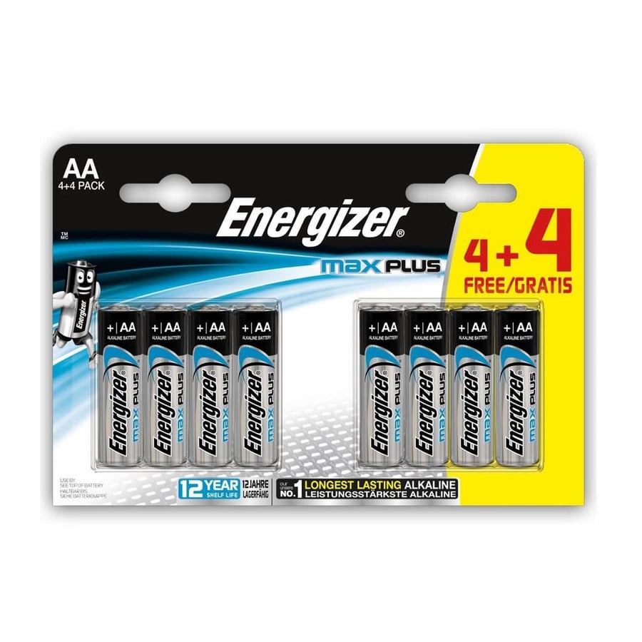 Energizer AA 1.5V Alkalin 8'li Paket Pil - Max Plus 