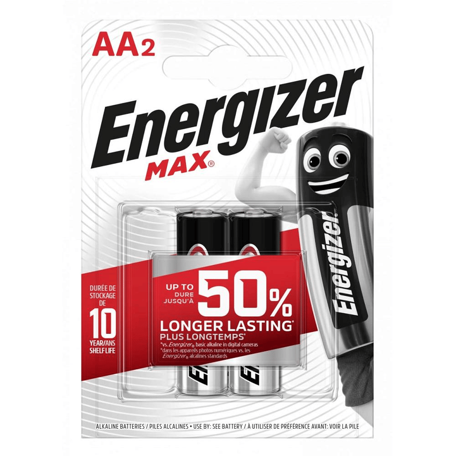 Energizer AA 1.5V Alkalin 2'li Paket Pil - Max 