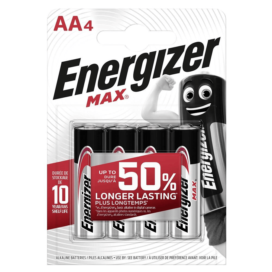 Energizer AA 1.5V Alkalin 4'lü Paket Pil - Max 