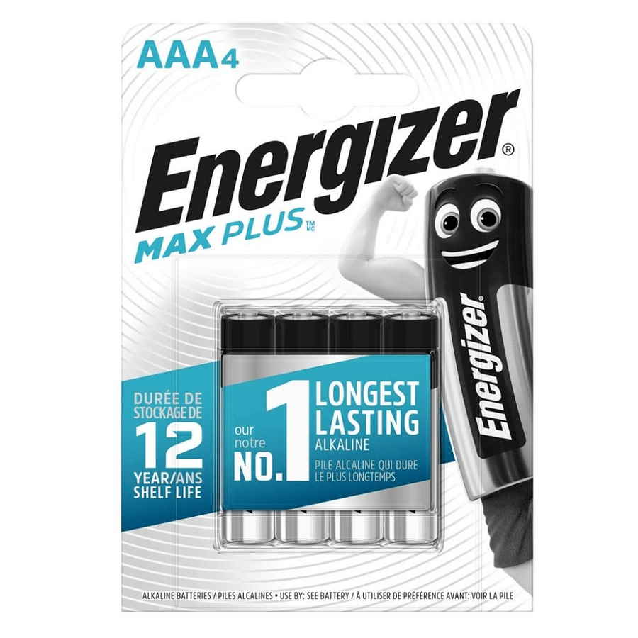 Energizer AAA 1.5V Alkalin 4'lü Paket Pil - Max Plus 