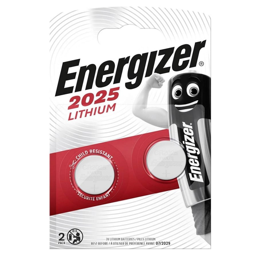 Energizer CR2025 3V Lithium 2'li Paket Pil 