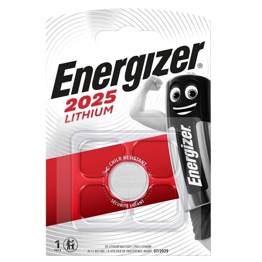Energizer CR2025 3V Lithium Tekli Paket Pil 