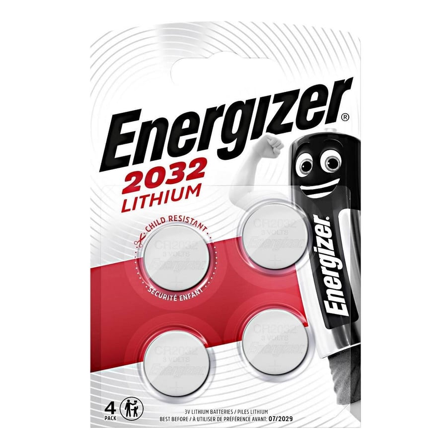Energizer CR2032 3V Lithium 4'lü Paket Pil 