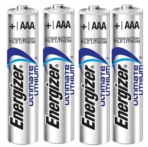 Energizer E92 Ultimate Lityum AAA İnce Kalem Pil 4'lü Paket