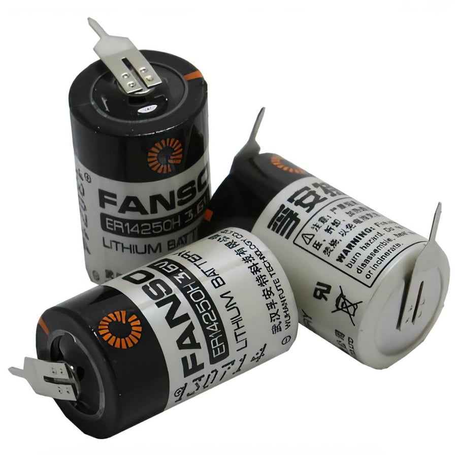 Fanso ER14250H 3.6V 1/2AA Kısa Lityum Pil 2 PIN