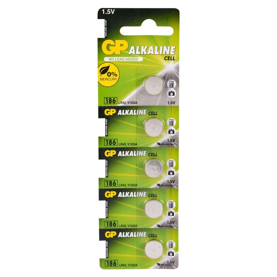 GP 186 AG12 1.5V Alkalin 5'li Paket Pil