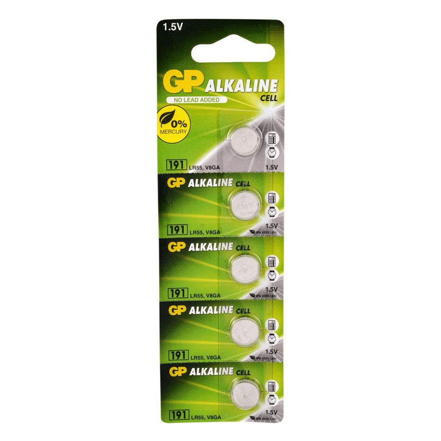 GP 191 LR55 1.5V Alkalin 5'li Paket Pil