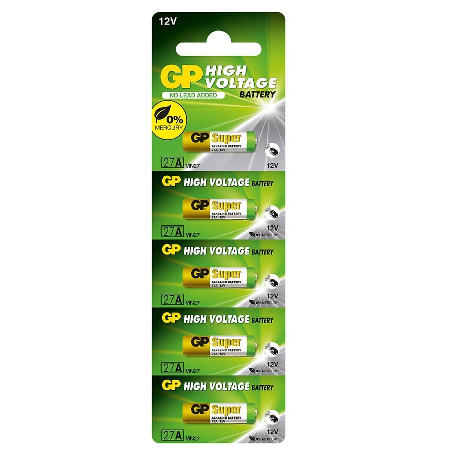 GP 27A 12V Alkalin Pil 5'li Paket