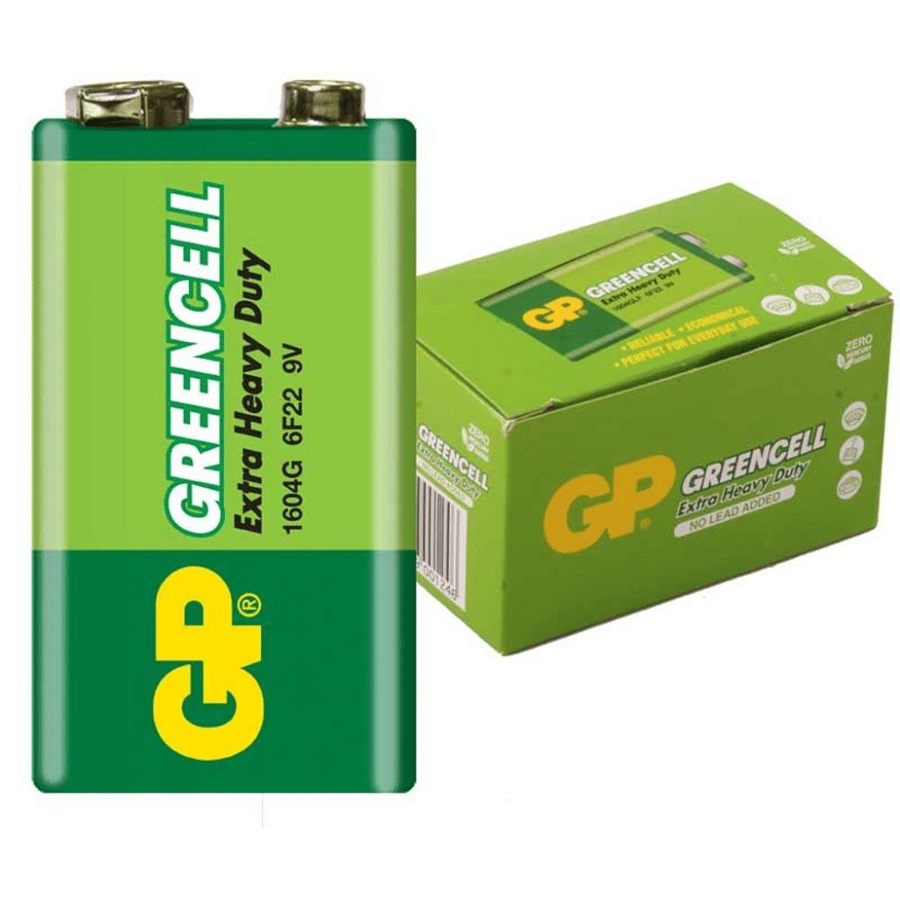 GP 6F22 9V Greencell Tekli Paket Pil