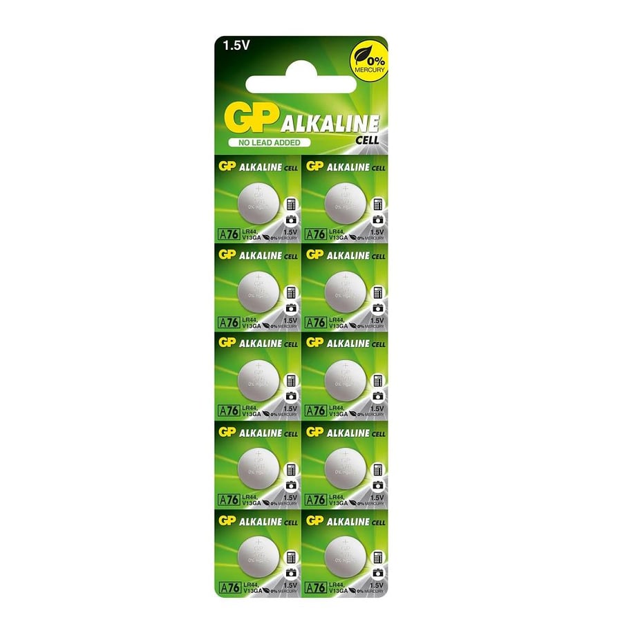GP A76 LR44 AG13 1.5V Alkalin 10'lu Paket Pil