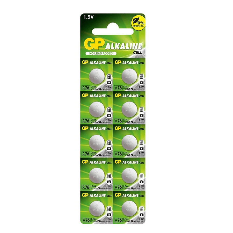 GP A76 LR44 AG13 1.5V Alkalin 10'lu Paket Pil