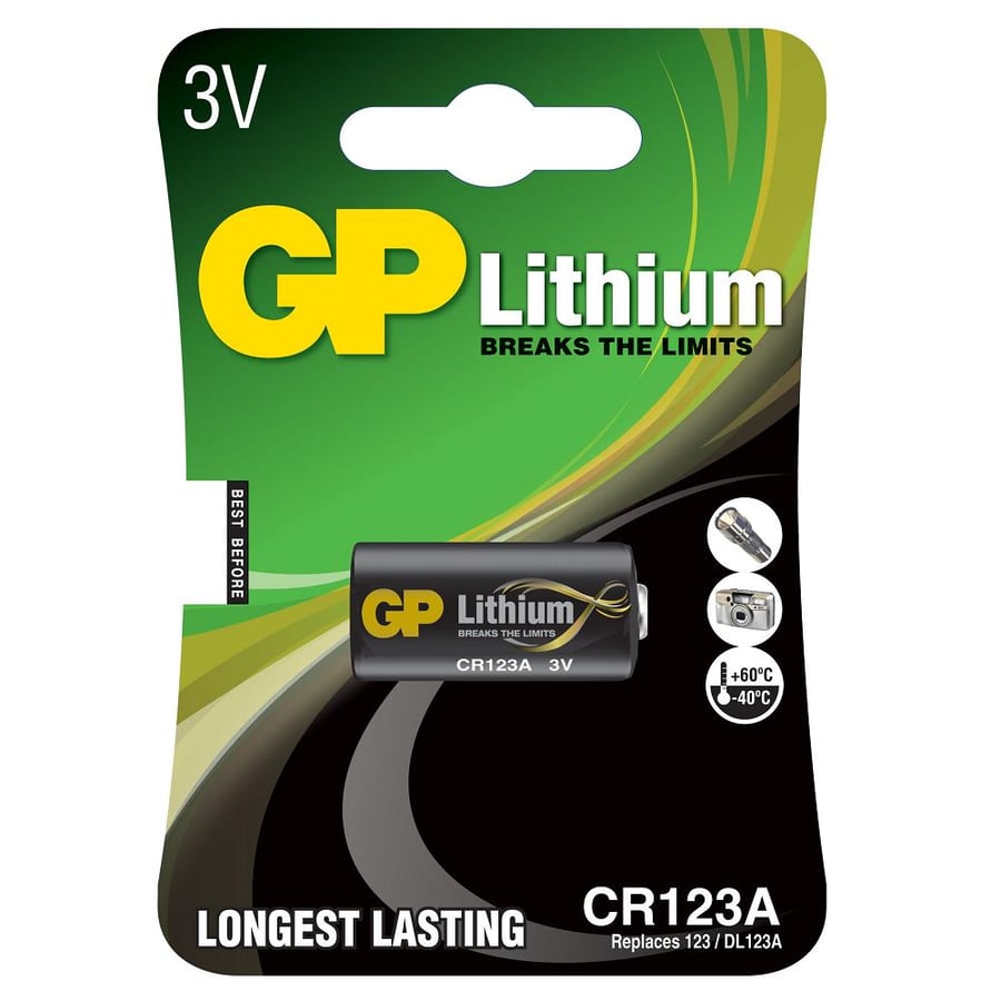 GP CR123A 3V Lityum Tekli Paket Pil