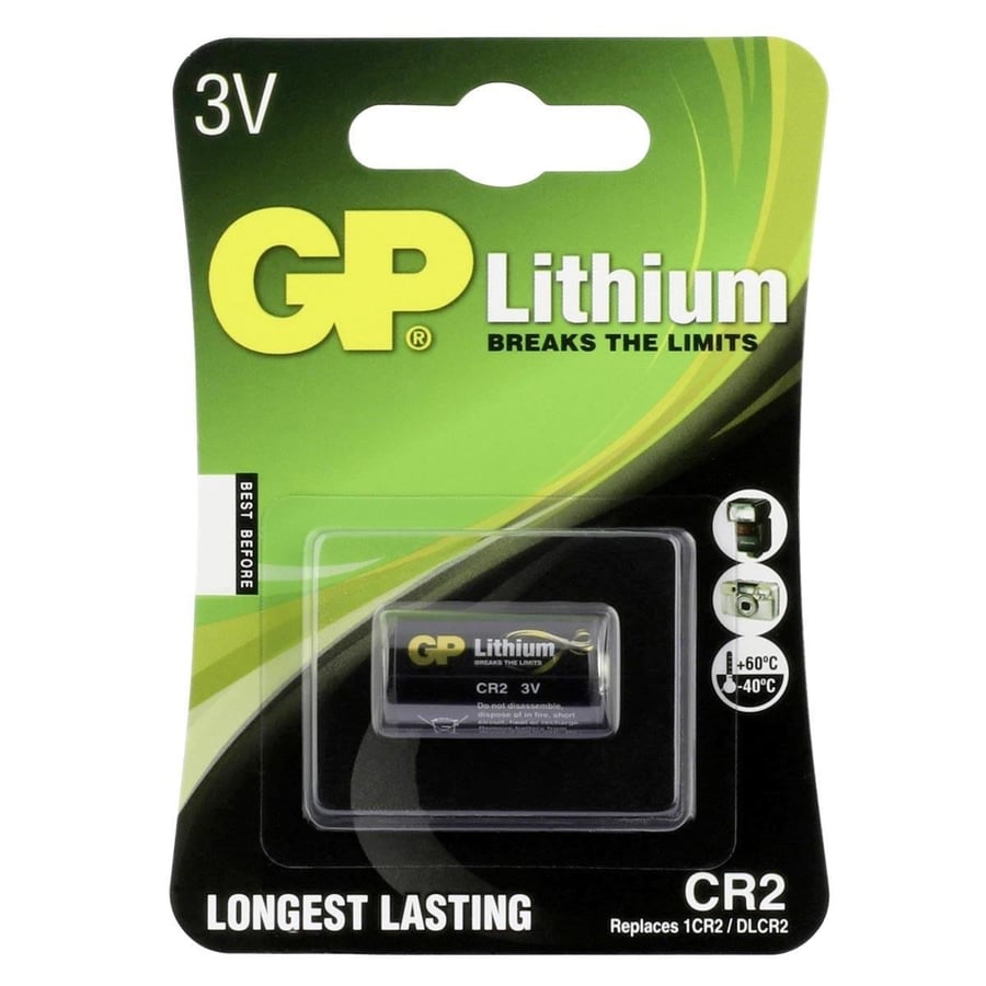 GP CR2 3V Lityum Tekli Paket Pil