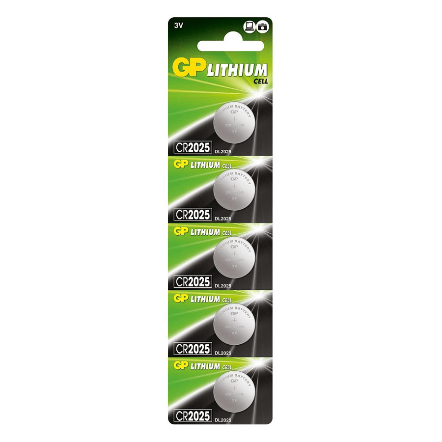 GP CR2025 3V Lityum 5'li Paket Pil