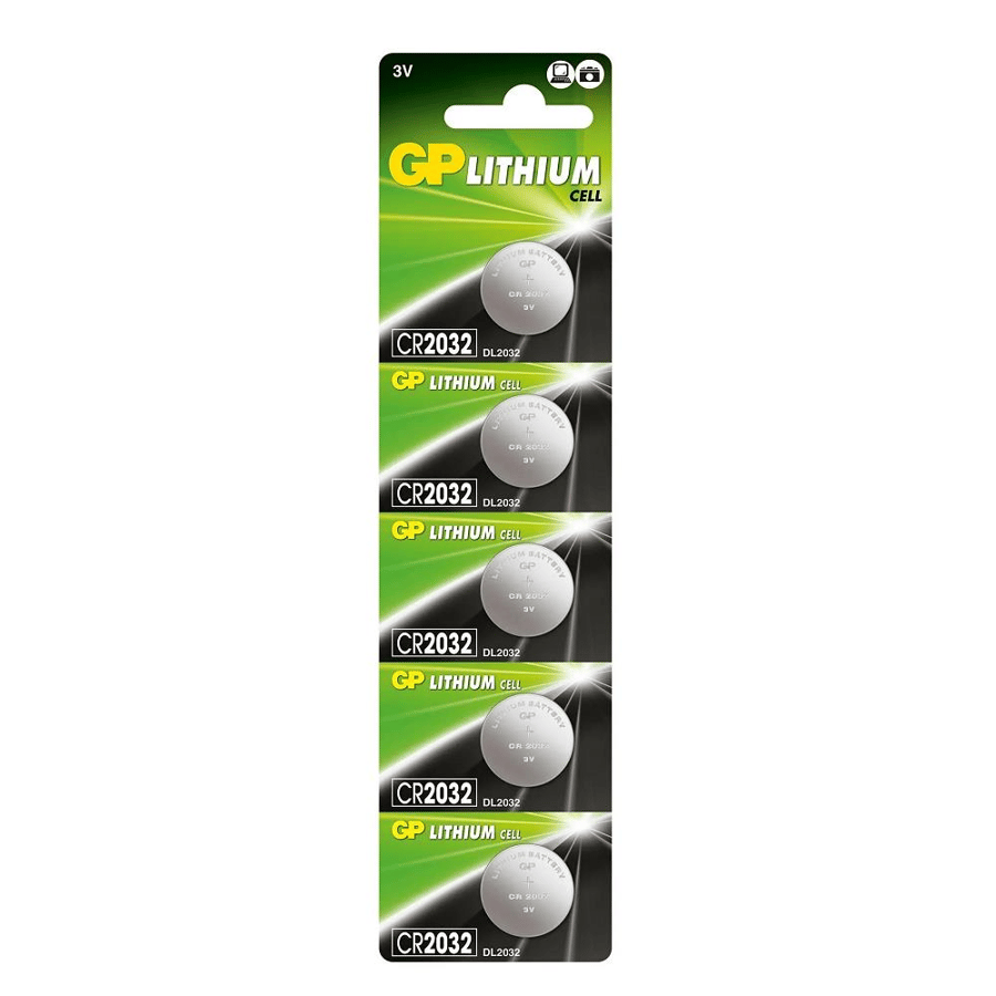GP CR2032 3V Lityum 5'li Paket Pil