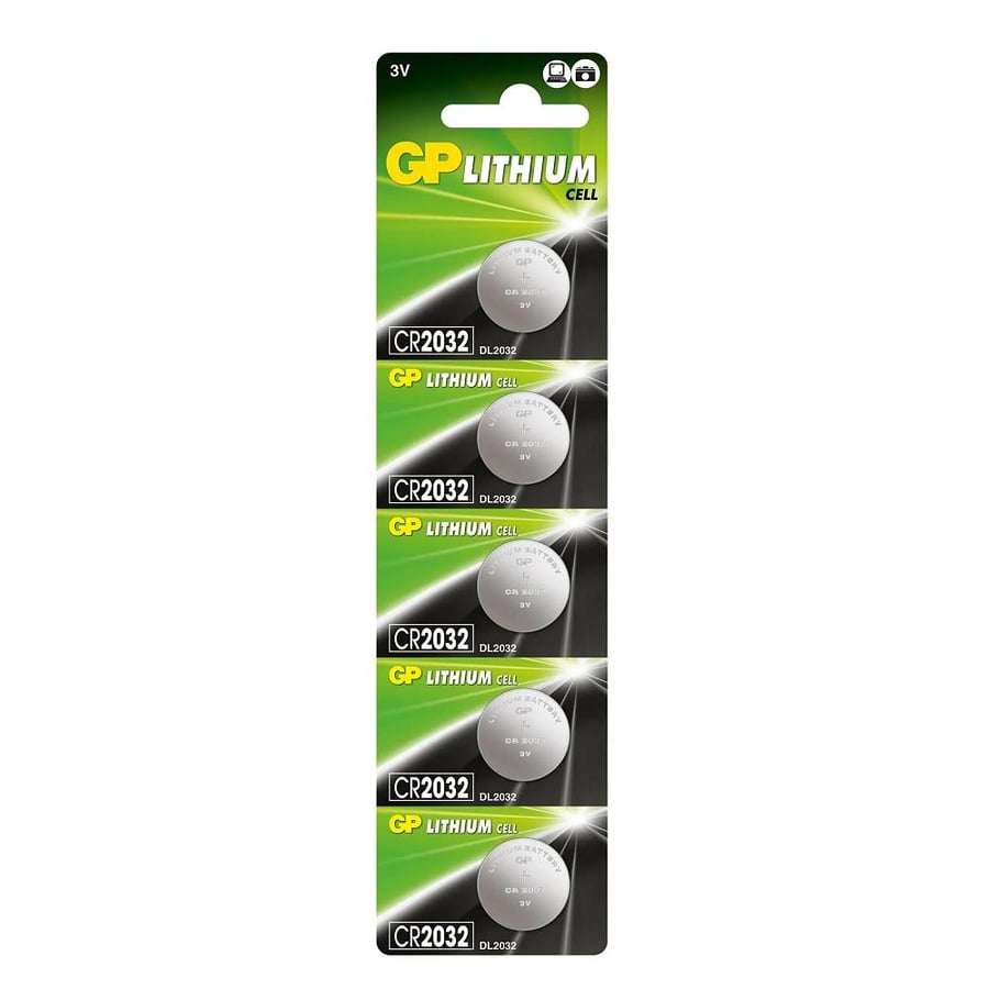 GP CR2032 3V Lityum 5'li Paket Pil