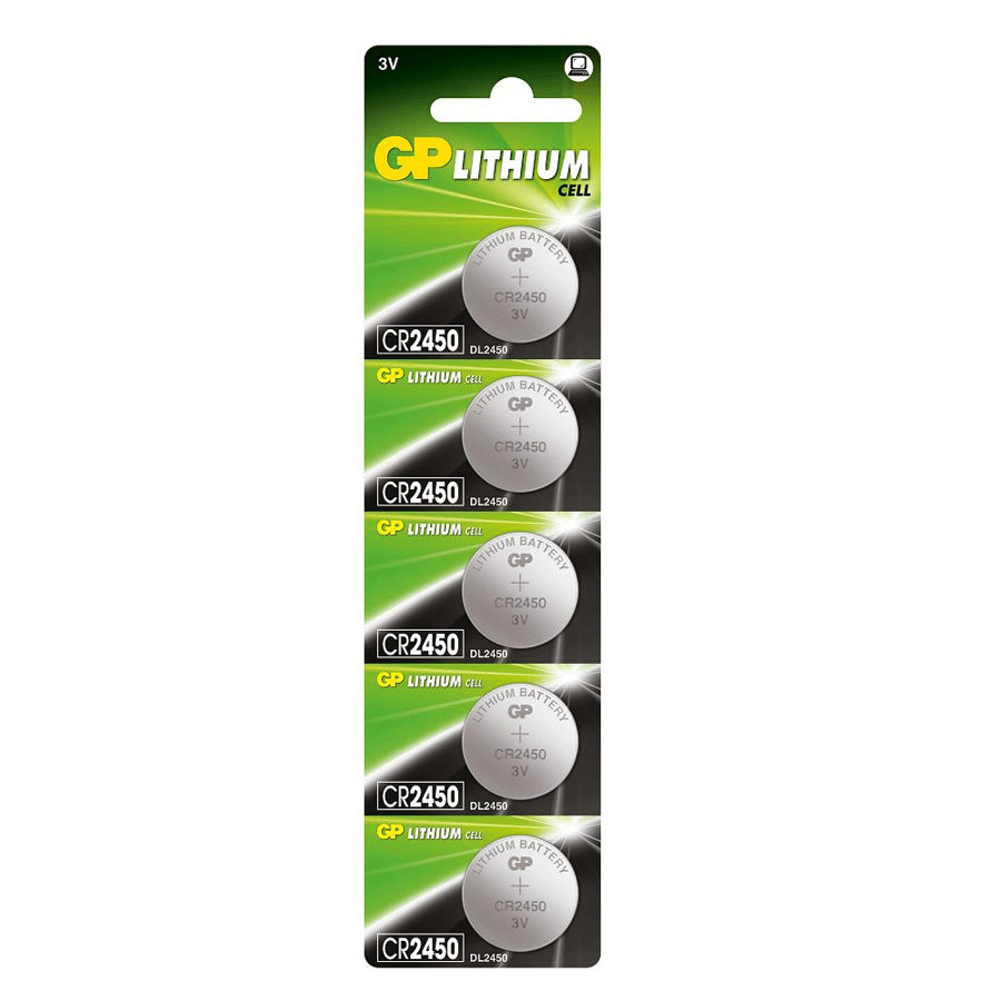 GP CR2450 3V Lityum 5'li Paket Pil