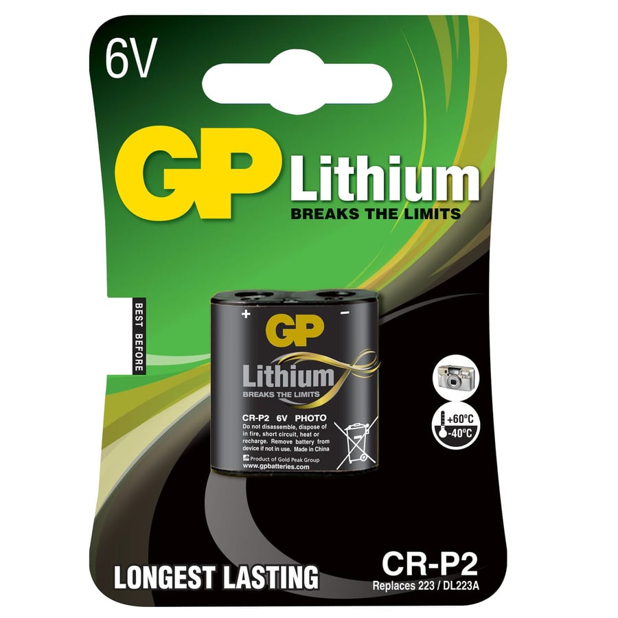 GP CRP2 6V Lityum Tekli Paket Pil