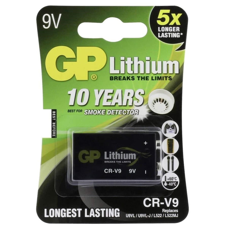 GP CRV9 9V Lityum Tekli Paket Pil