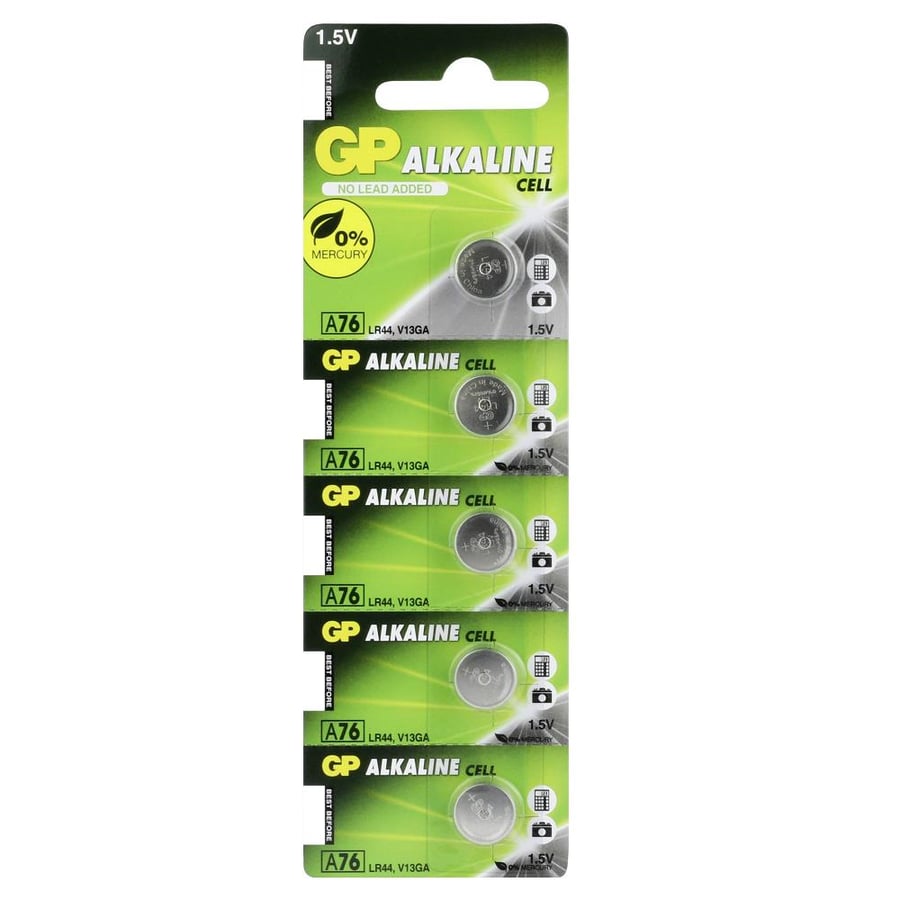GP LR44 A76 1.5V Alkalin 5'li Paket Pil