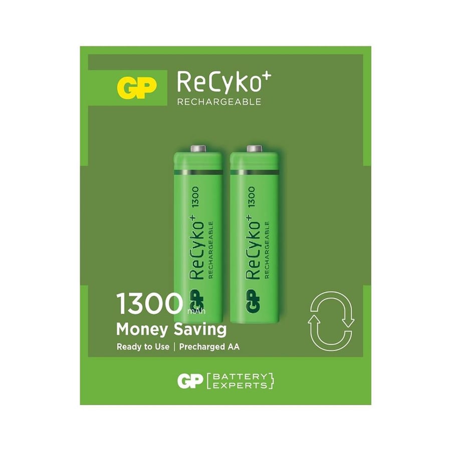 GP ReCyko 1300mAh AA Şarj Edilebilir Kalem Pil 2'lİ Paket