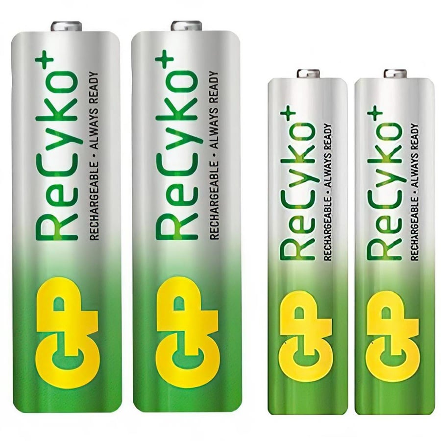 GP ReCyko 2X2000mAh AA + 2X800mAh AAA  Şarj Edilebilir Pil 4'lü Paket