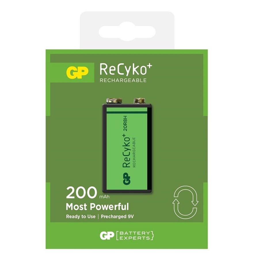 GP ReCyko 9V 200mAh Şarj Edilebilir Pil