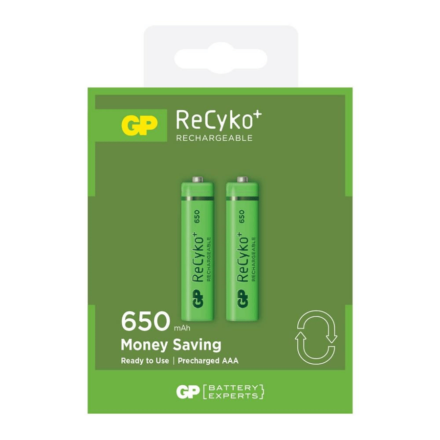 GP ReCyko AAA 1.2V 650mAh Ni-MH 2'li Paket Pil