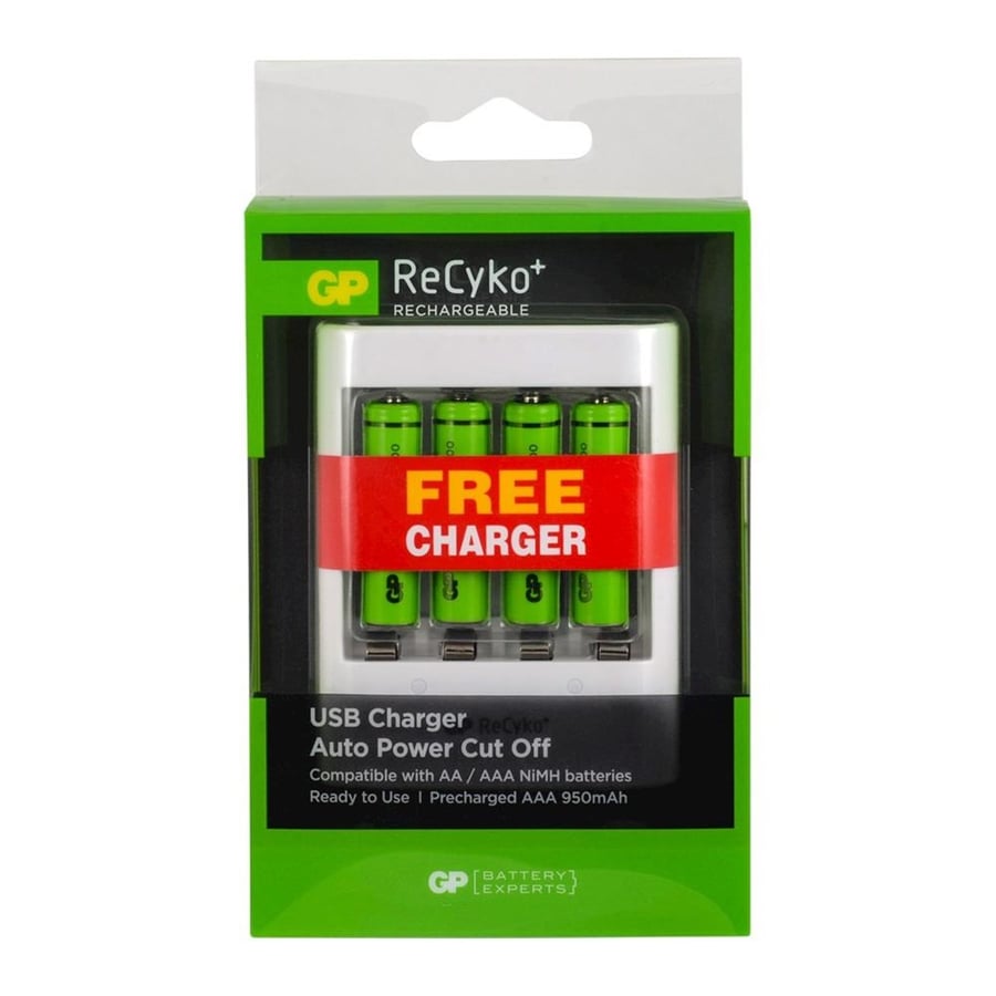 GP Recyko U411 Powerbank Pil Şarj Aleti 4xAAA1000