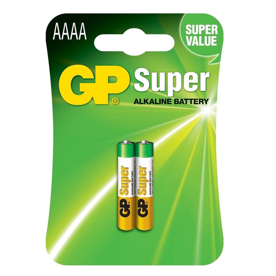 GP Supercell LR8D425 AAAA Extra İnce Pil 2'Li Paket