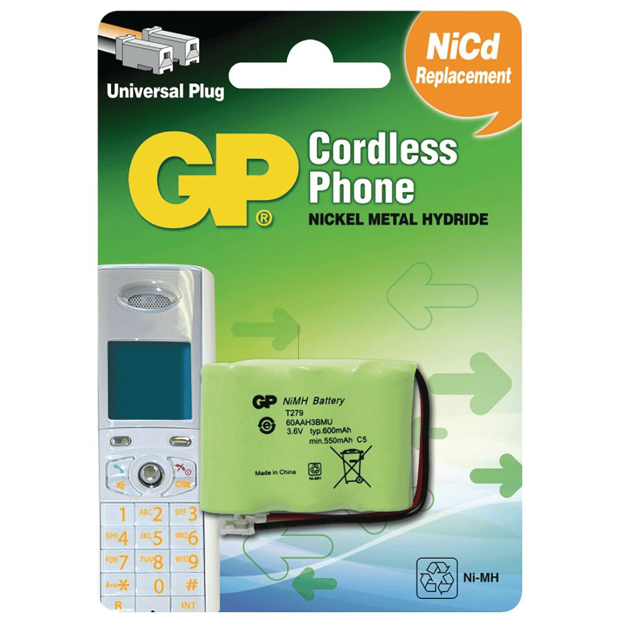 GP T279-Bu1 3.6V 600mAh Şarj Edilebilir Telsiz Telefon Pili